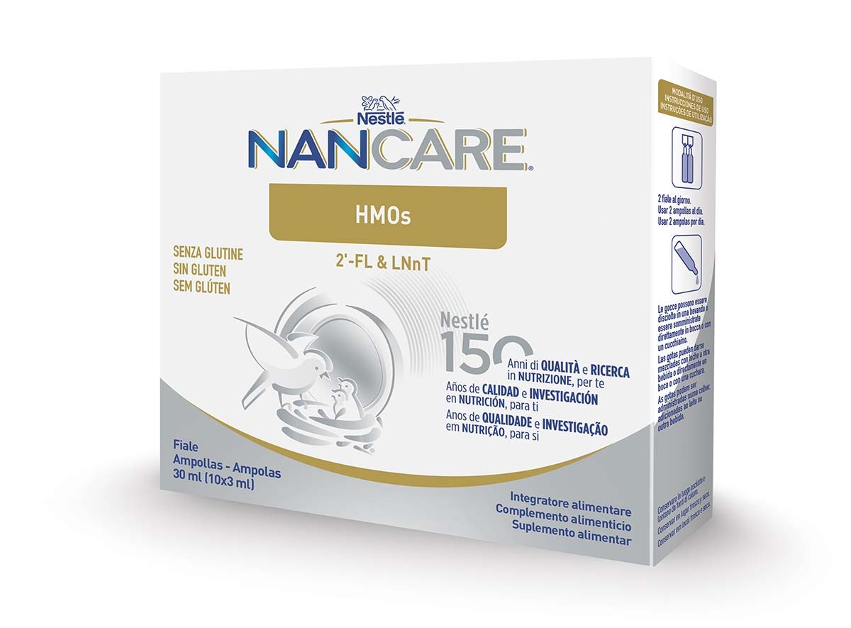 Nestlé NANCARE HMOs con 2'FL&LNnT, Integratore alimentare da 12 mesi