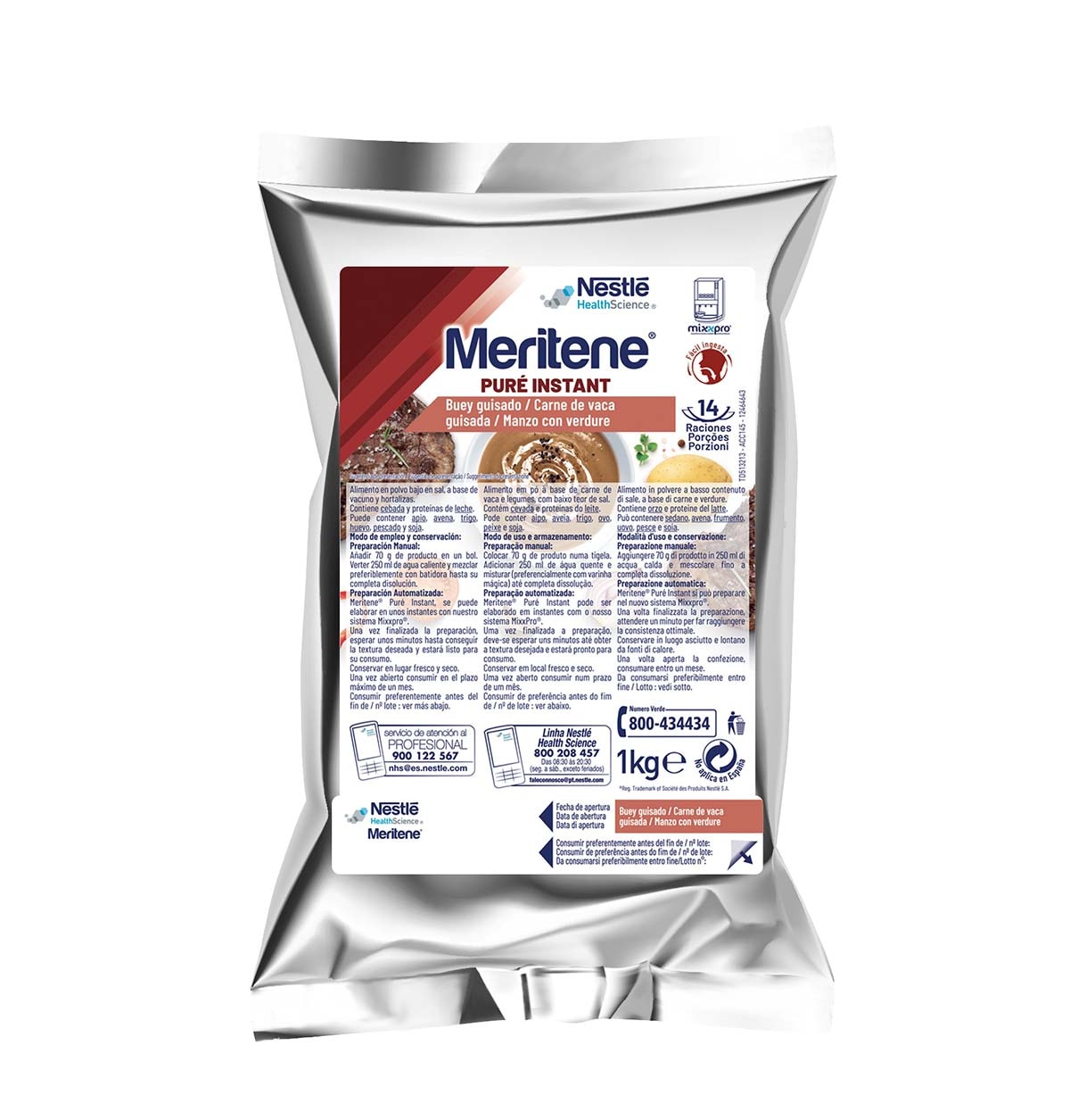 MERITENE PURE INSTANT Manzo con verdure