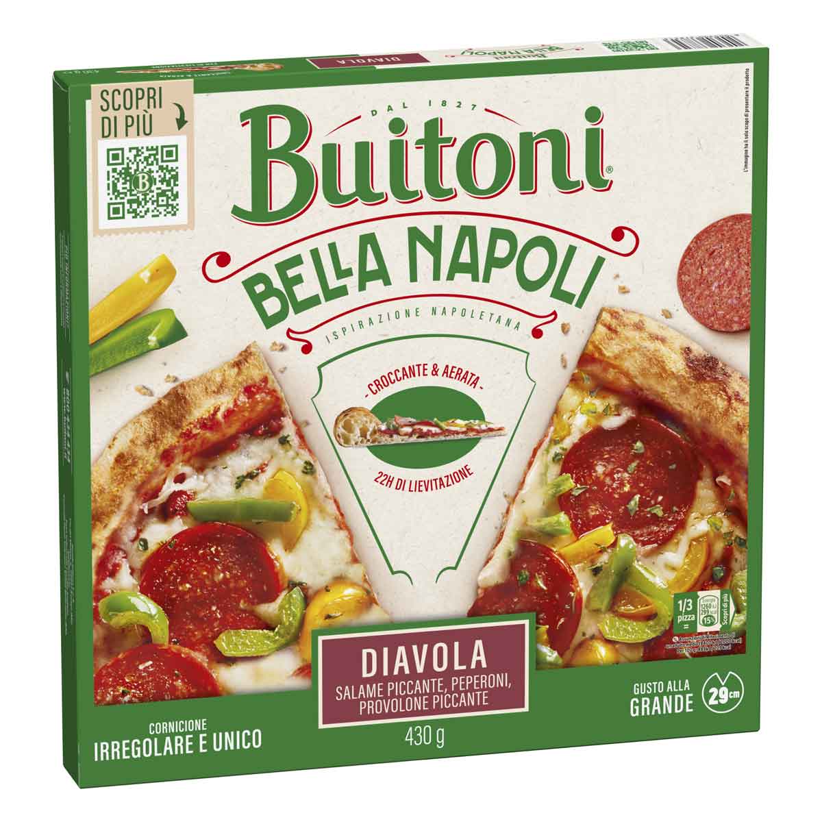 BELLA NAPOLI Pizza Diavola 8x430g IT