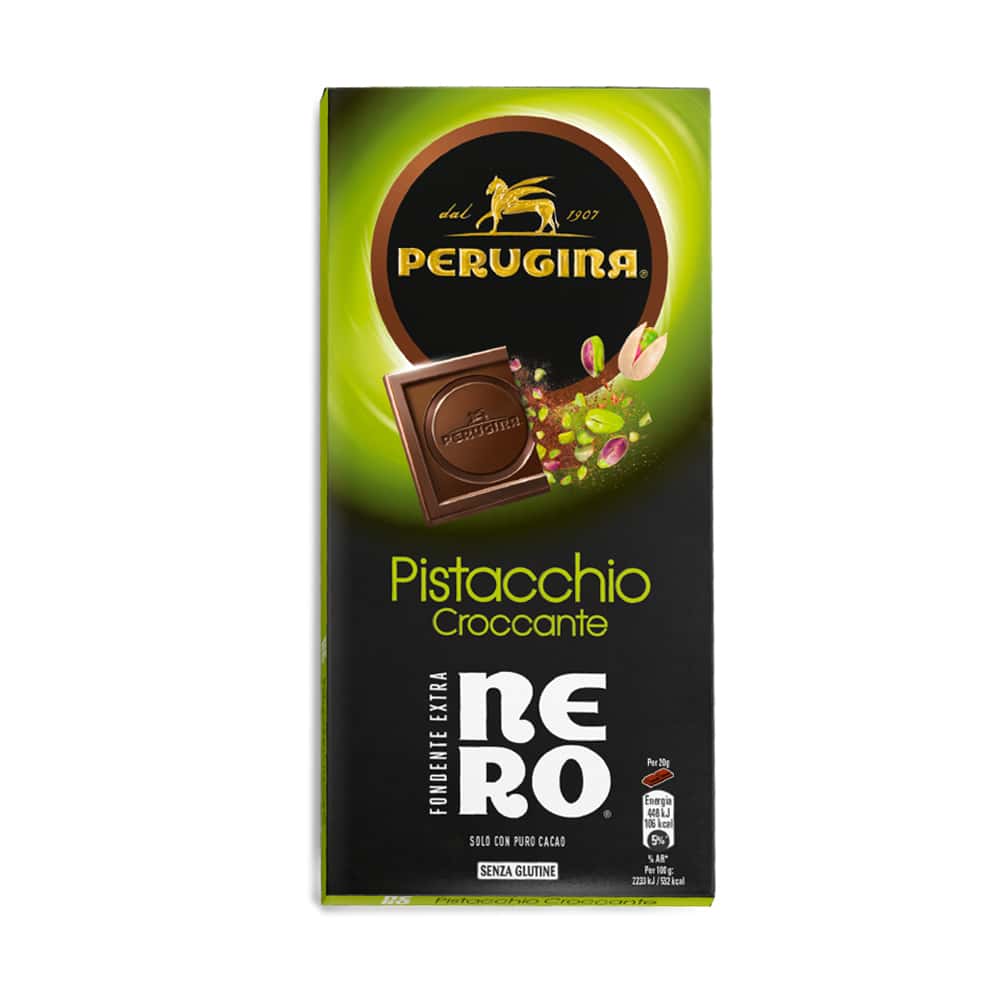 Tavoletta Perugina Nero Fondente e Pistacchi 85g