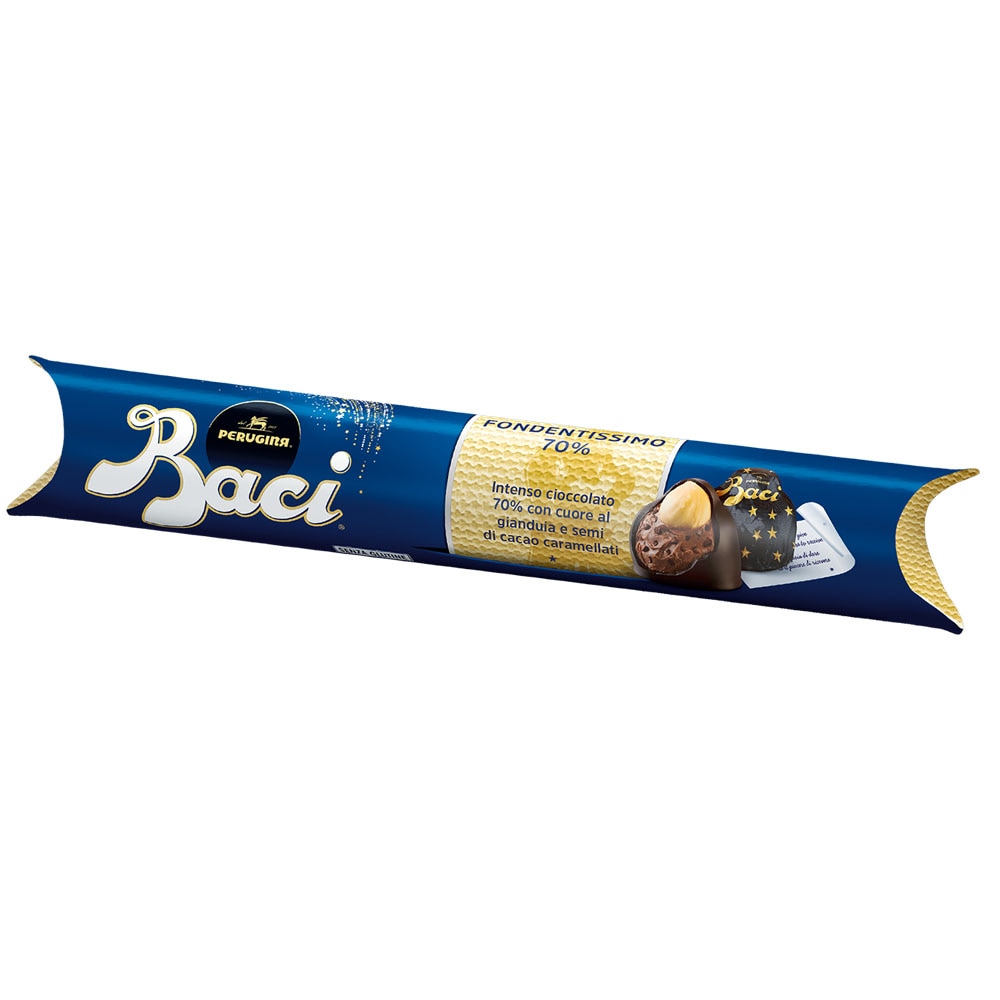 Tubo Baci Perugina Fondentissimo70% 7pz