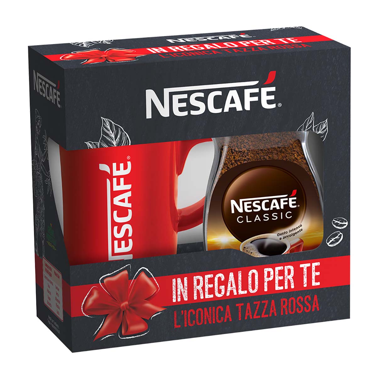 Nescafé CLASSIC caffè solubile barattolo 100g con Red Mug