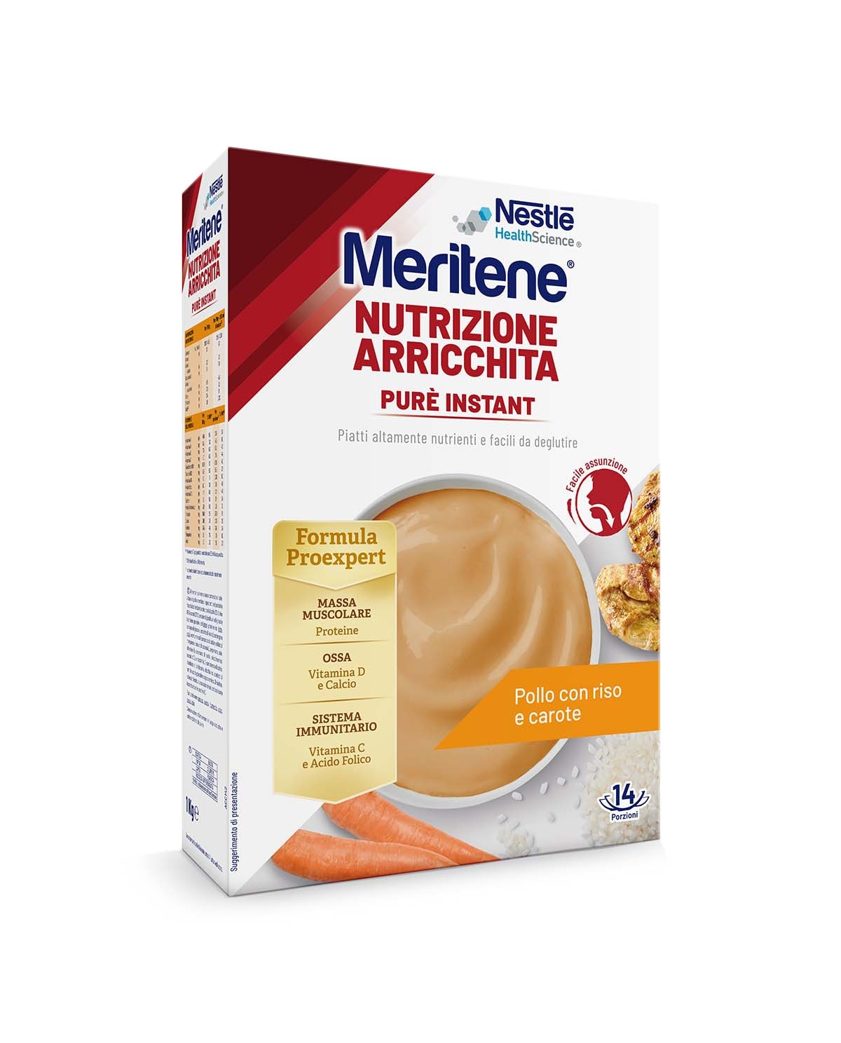 MERITENE PURE' INSTANT - Pollo con riso e carote