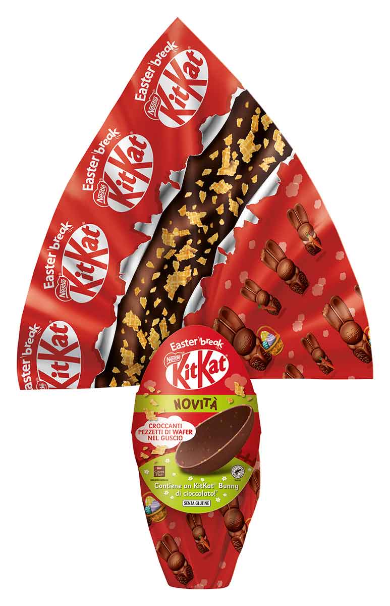 KITKAT Uovo di cioccolato al latte con pezzetti di wafer 230g