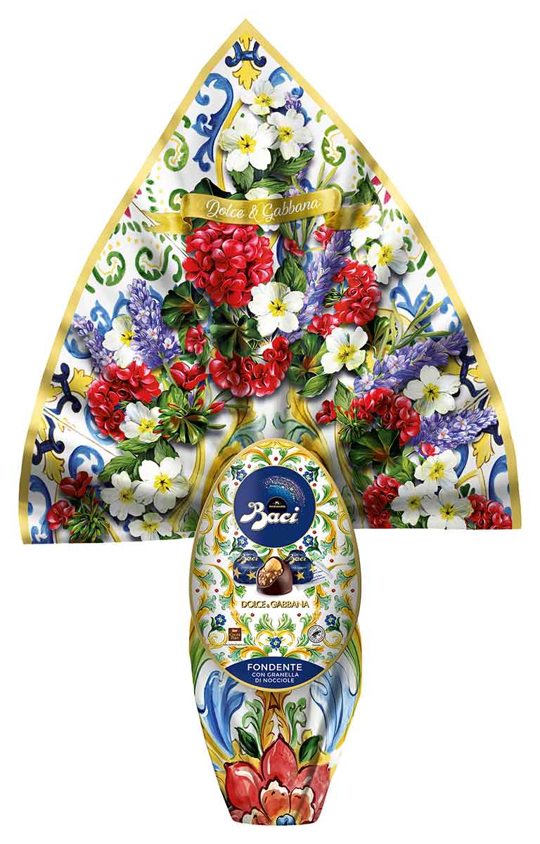 Baci Perugina D&G Floreale Uovo di cioccolato fondente con granella di nocciole 380g