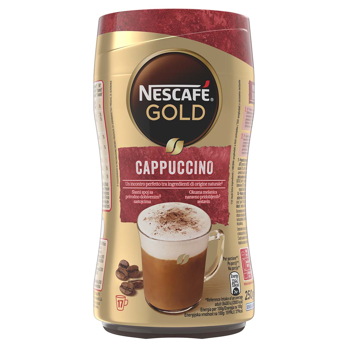 Nescafé GOLD CAPPUCCINO Preparato Solubile Per Cappuccino Barattolo 250g
