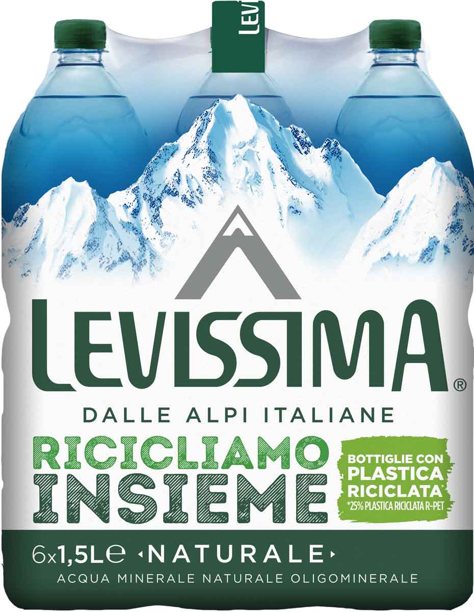 Levissima Acqua Minerale Naturale 25% RPET 1.5 l - Fardello