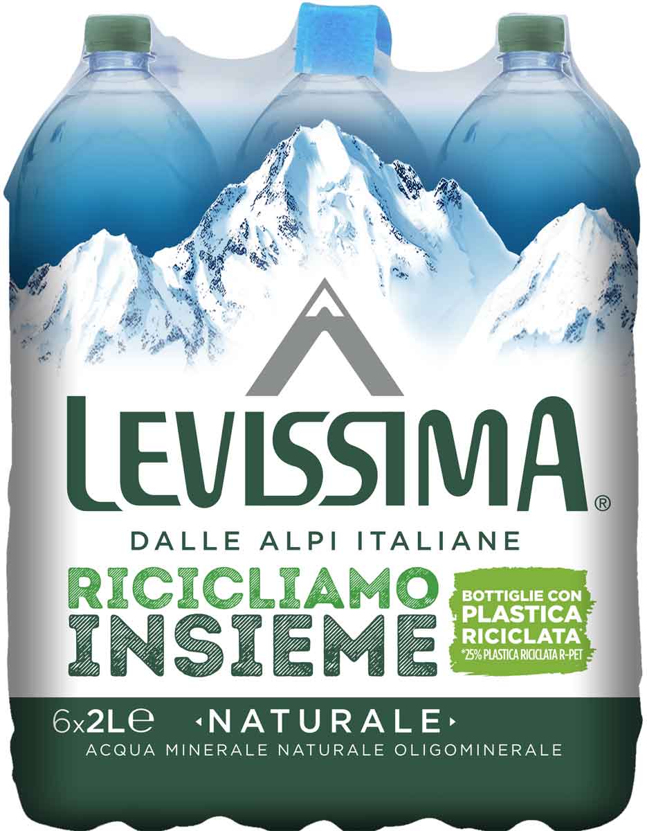 Levissima Acqua Minerale Naturale 25% RPET 2 l - Fardello