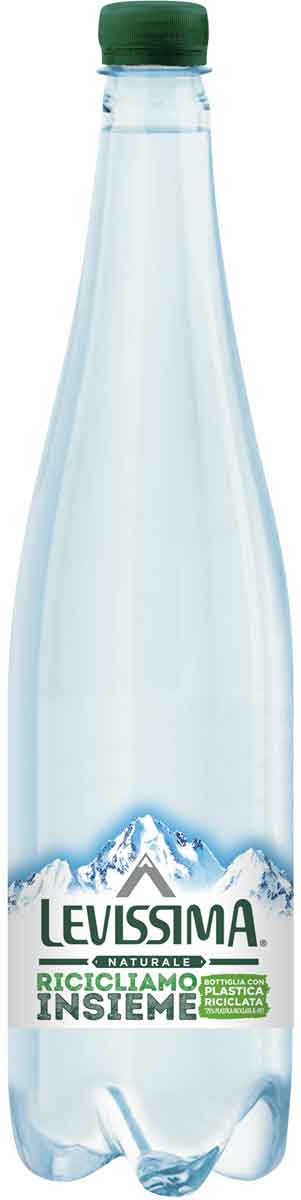 Levissima Acqua Minerale Naturale 25% RPET 1 l Long Neck - Bottiglia