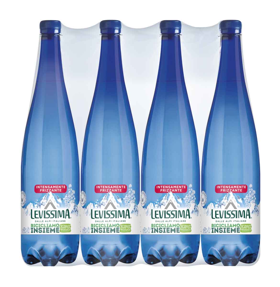 Levissima Acqua Minerale Intensamente Frizzante 25% RPET 1 l x12 - Fardello