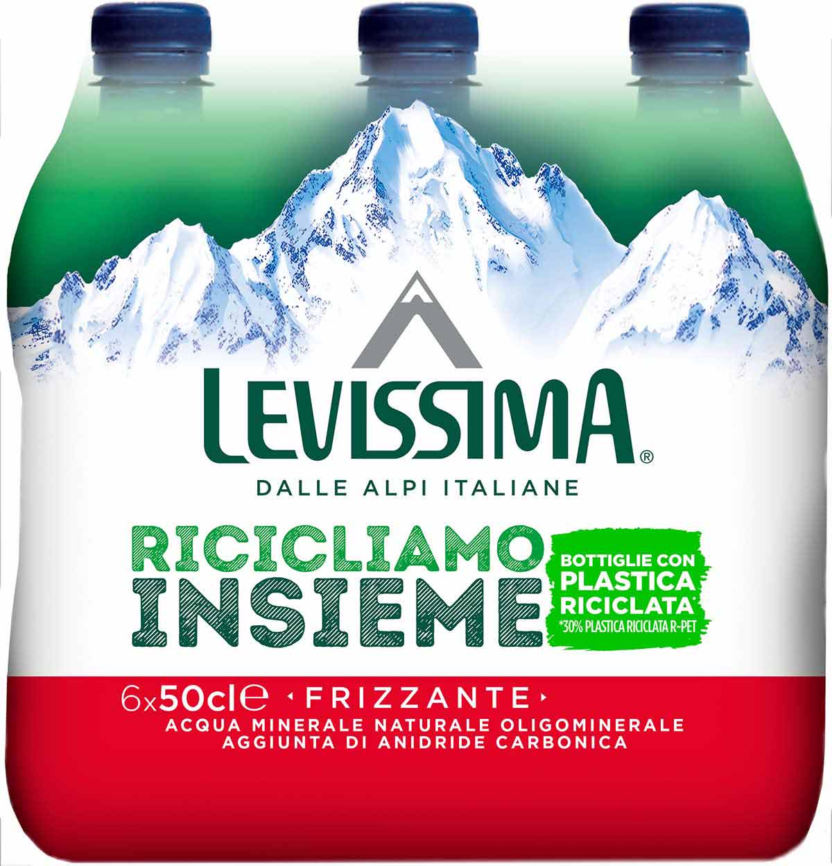 Levissima Acqua Minerale Frizzante 50 cl 30% RPET - Fardello