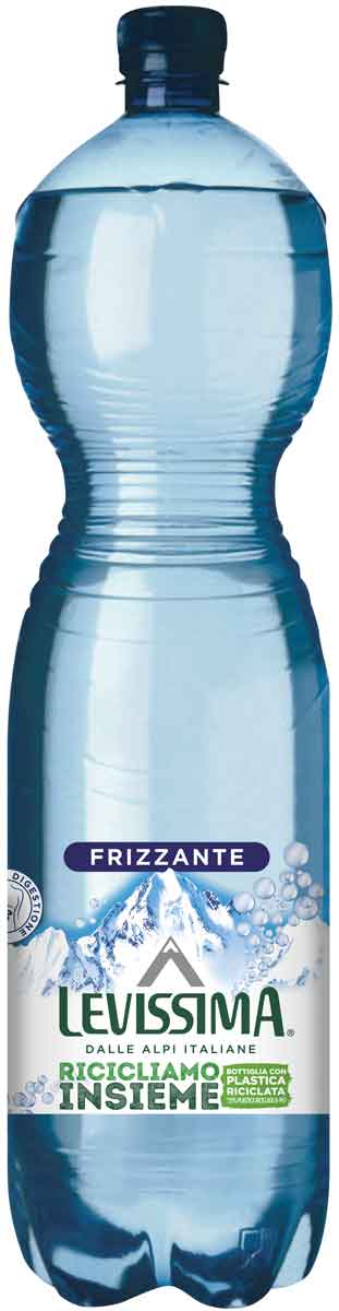 Levissima Acqua Minerale Frizzante 25% RPET 1.5 l - Bottiglia
