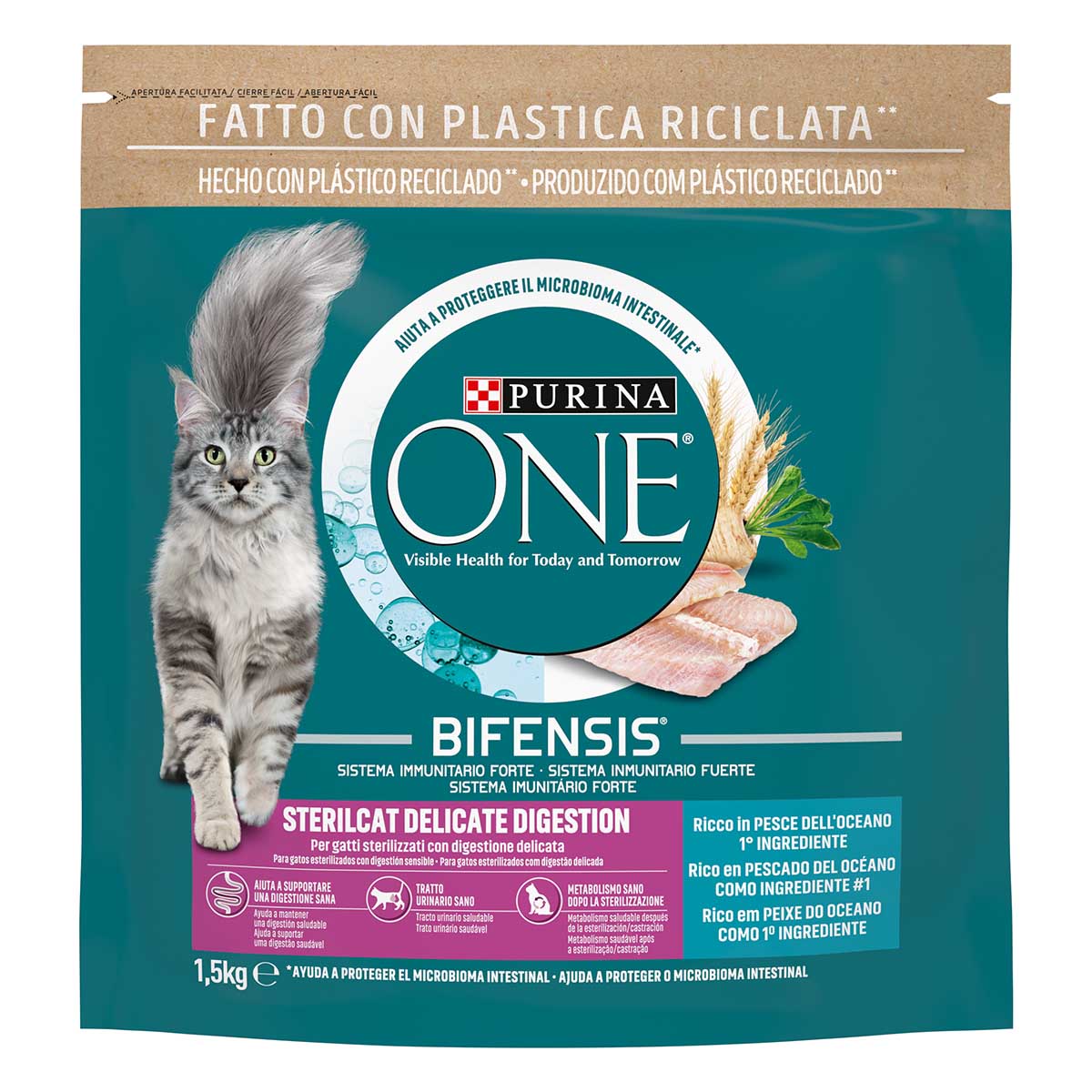 Purina ONE Bifensis Adult 450g Salmone e Cereali Integrali