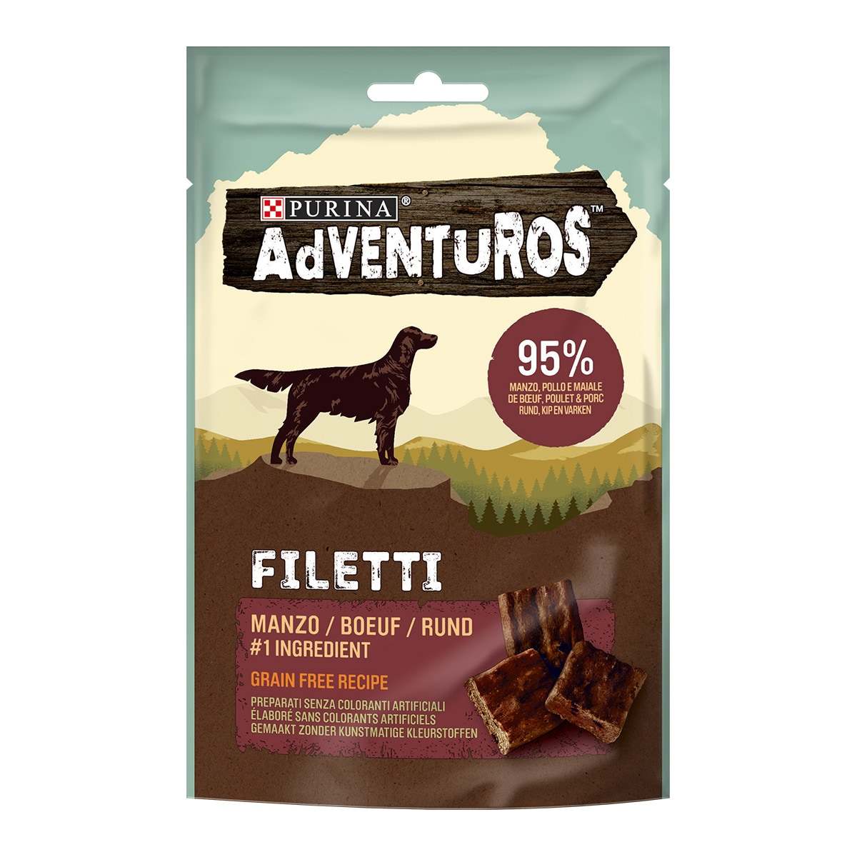 ADVENTUROS High Meat 70g Filetti nº1 ingrediente Manzo
