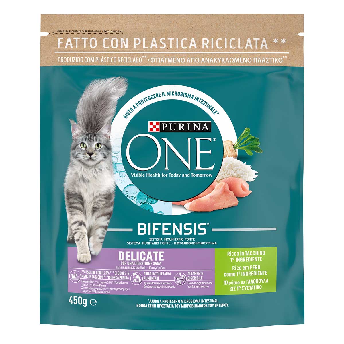 Purina ONE Bifensis Indoor Formula 450g Tacchino