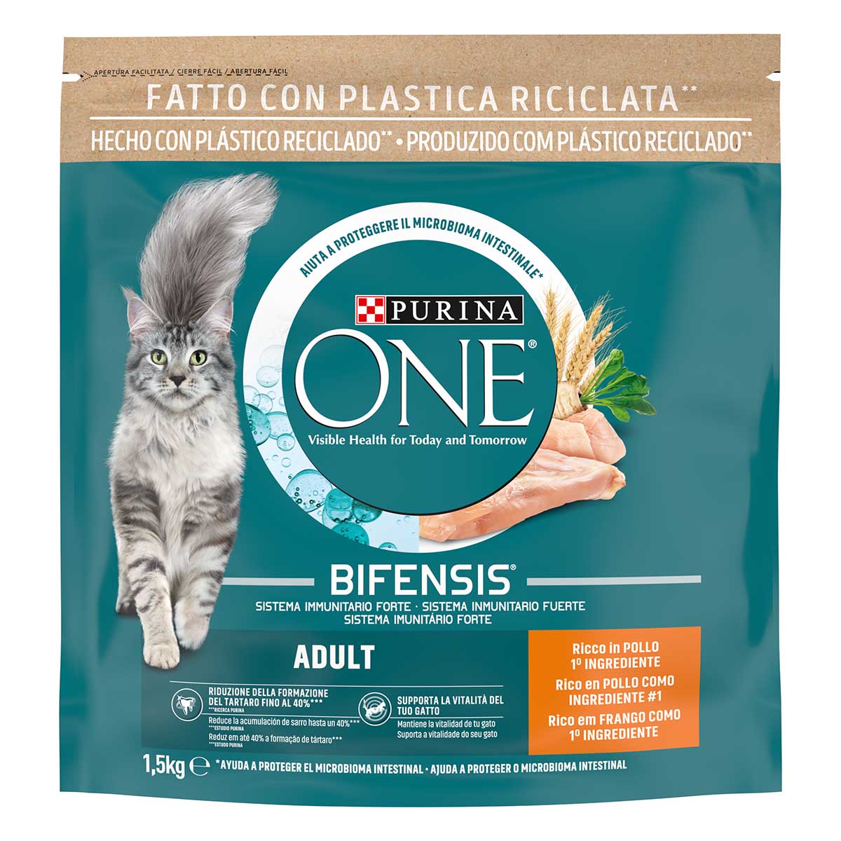Purina ONE Bifensis Adult 1,5kg Pollo e Cereali Integrali