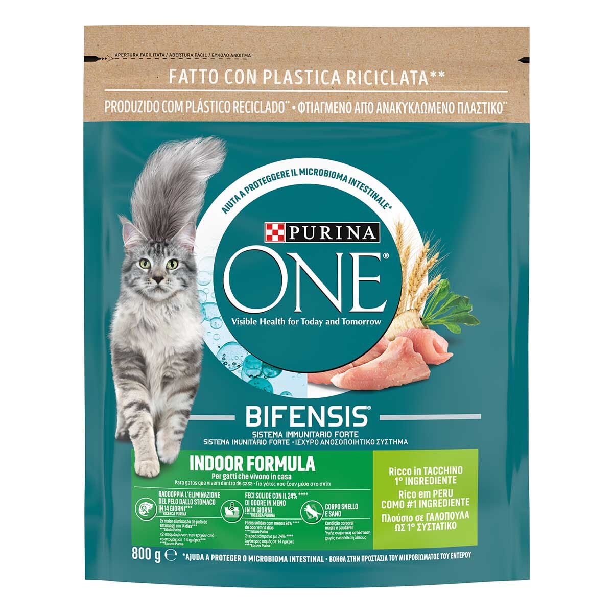 Purina ONE Bifensis Indoor Formula 800g Tacchino