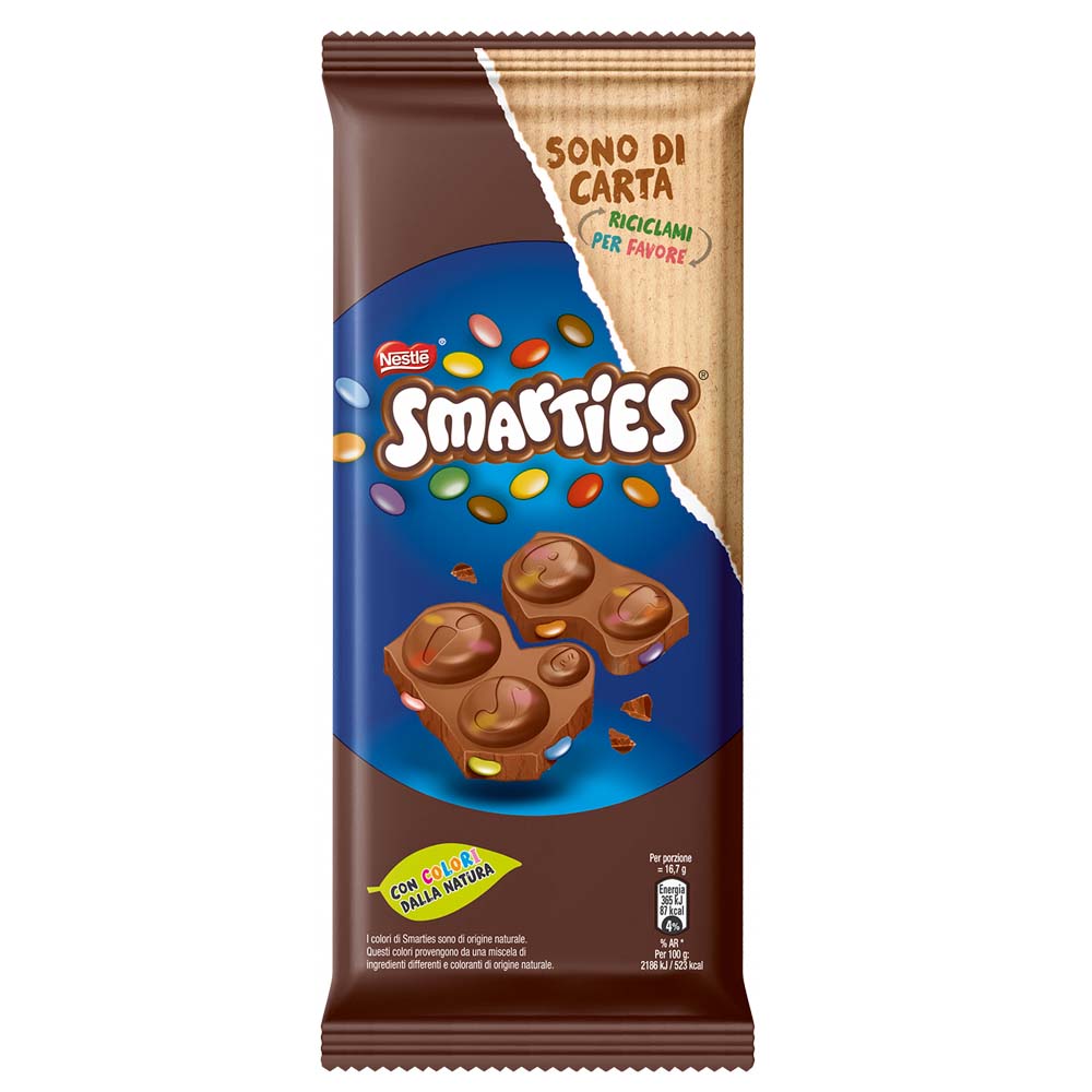 Tavoletta al latte Smarties 90g