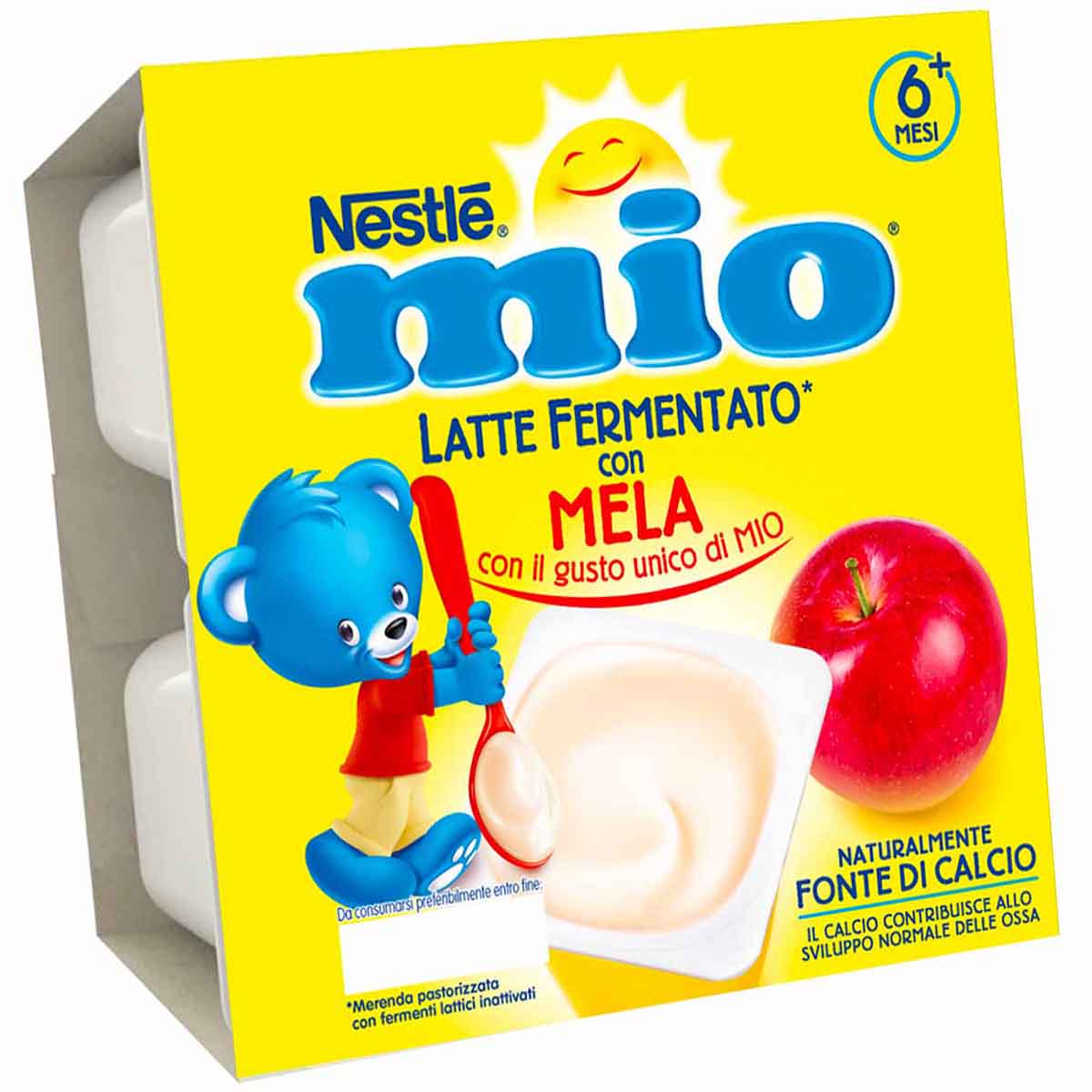 MIO LATTE FERMENTATO MELA 6(4x100g) IT