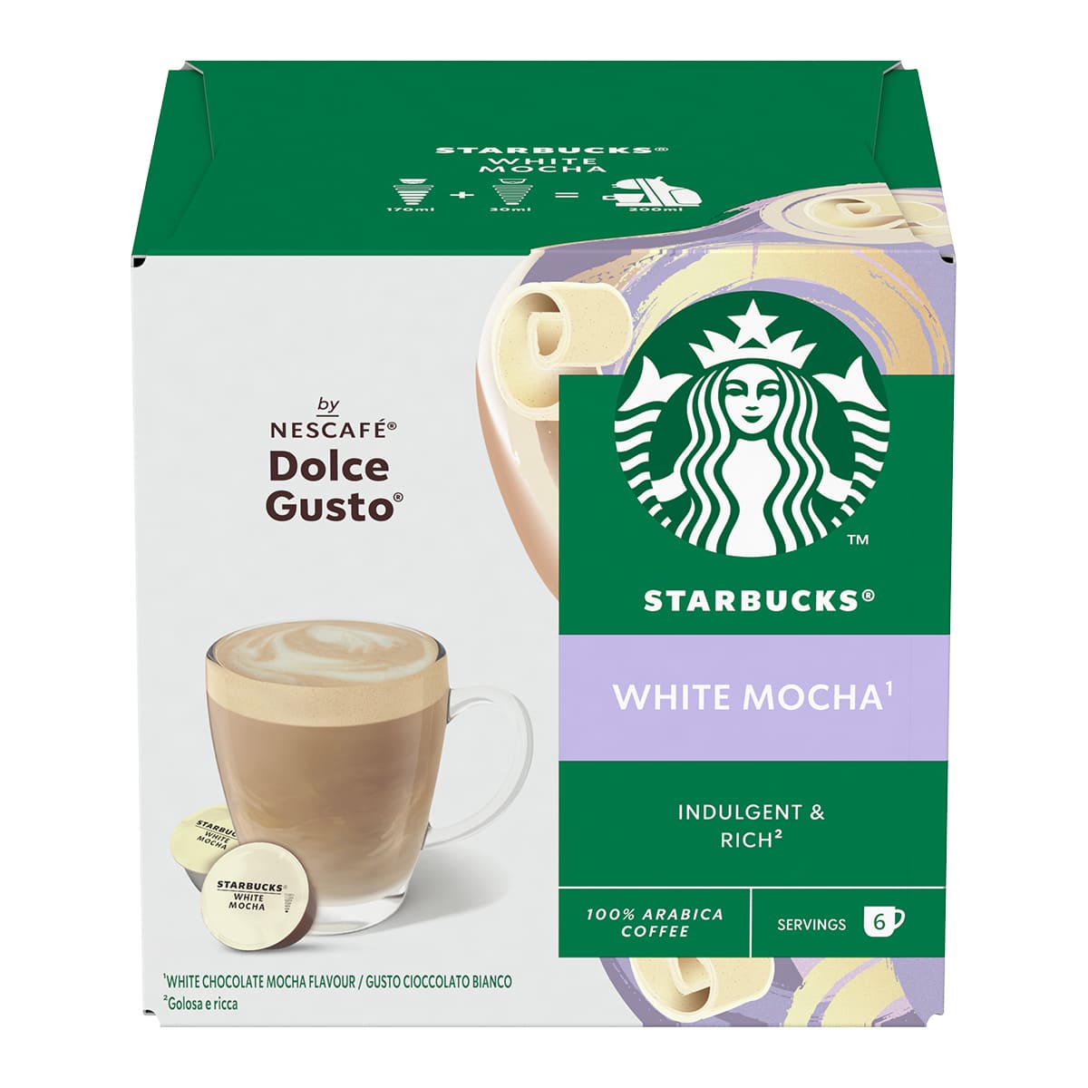 STARBUCKS® WHITE MOCHA BY NESCAFÉ® DOLCE GUSTO® 12 capsule