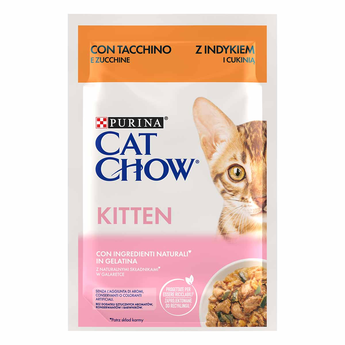 Cat Chow Kitten tacchino e zucchine 85 gr