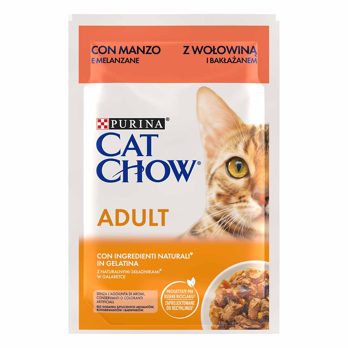 Cat Chow Manzo e Melanzane 85g