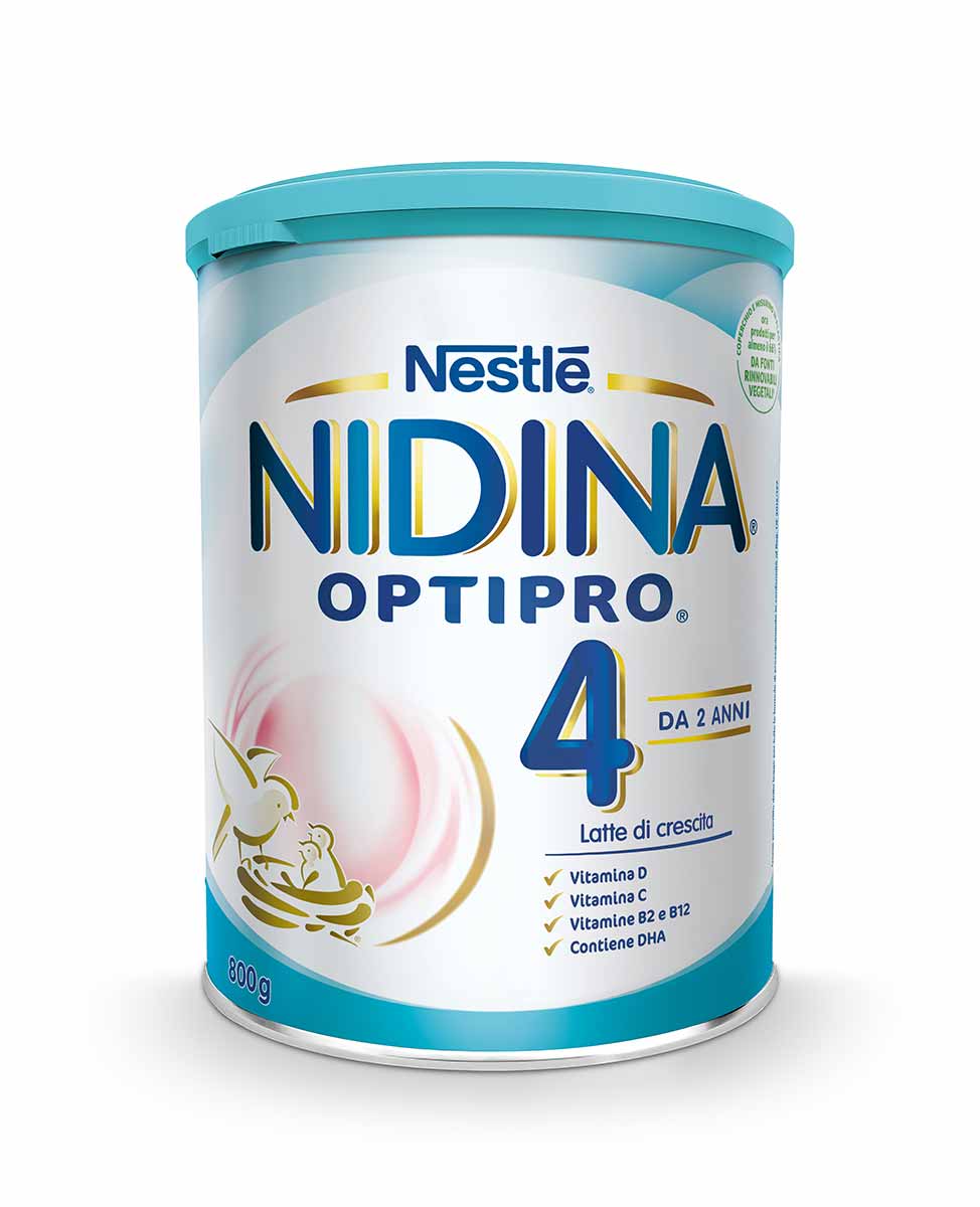 Nestlé NIDINA OPTIPRO 4 800g,  Latte di crescita in polvere, dai 24 mesi