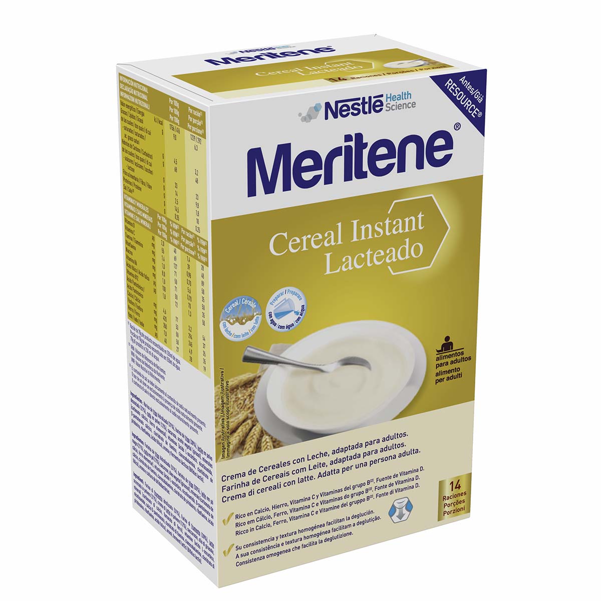 MERITENE CEREAL INSTANT LACTEADO - Crema di cereali con latte e multifrutti