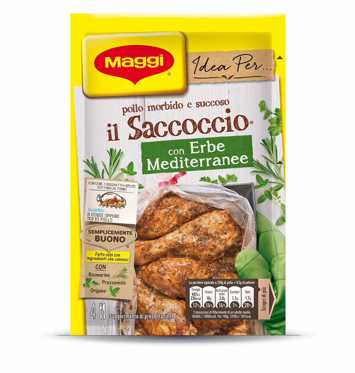 Maggi Saccoccio con Erbe Mediterranee