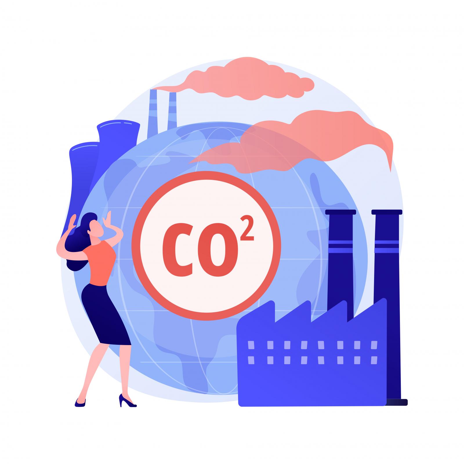 illustrazione inquinamento Co2