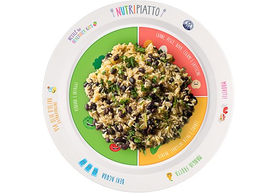 Arroz con frijones negros