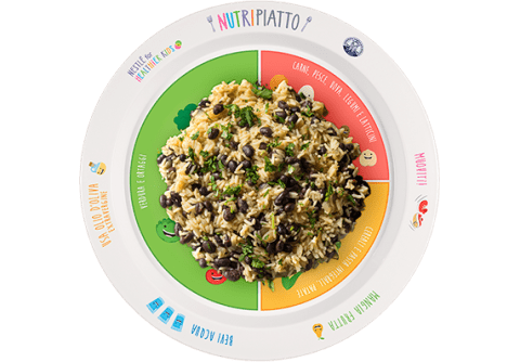 Arroz con frijones negros