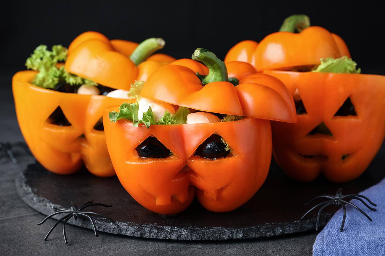 Zucche di halloween ripiene