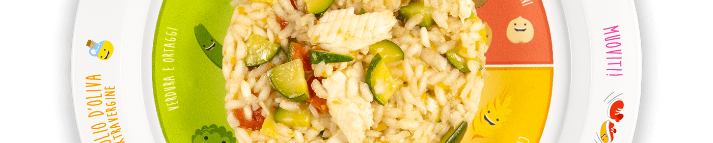 Risotto carote e zucchine con filetto di sogliola