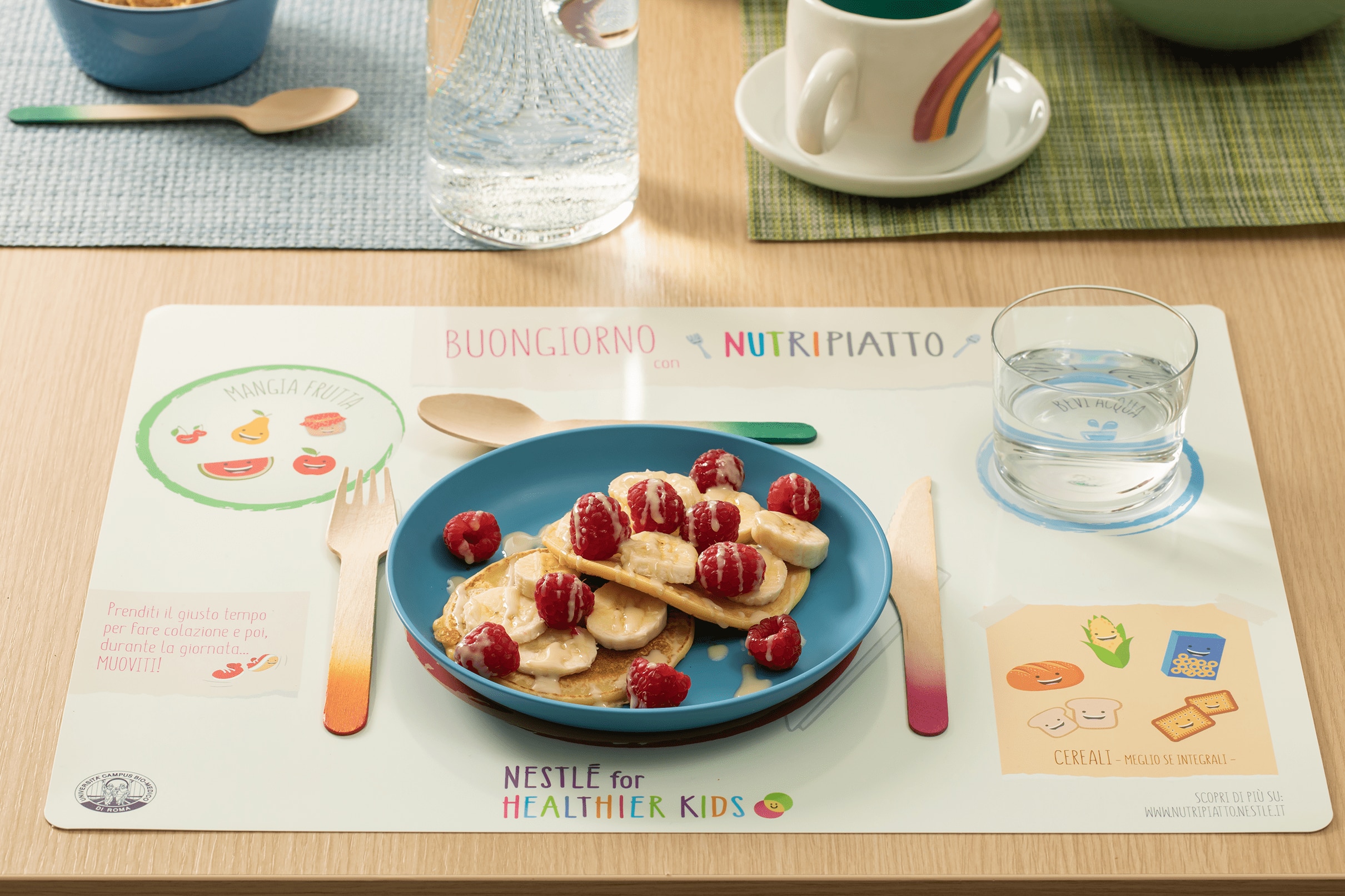 Pancake con burro di mandorle