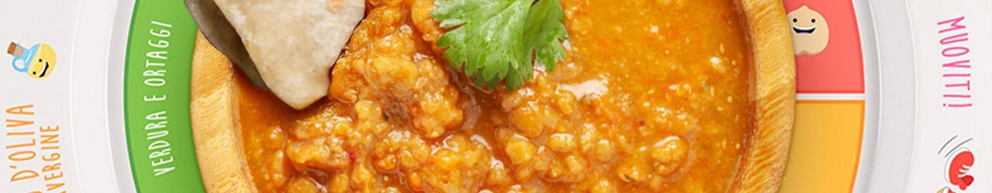 Dahl di lenticchie rosse con chapati