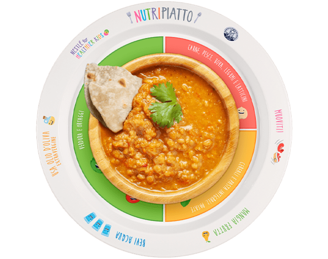 Dahl di lenticchie rosse con chapati