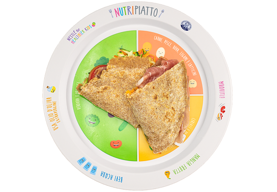 Piadina con verdure gratinate