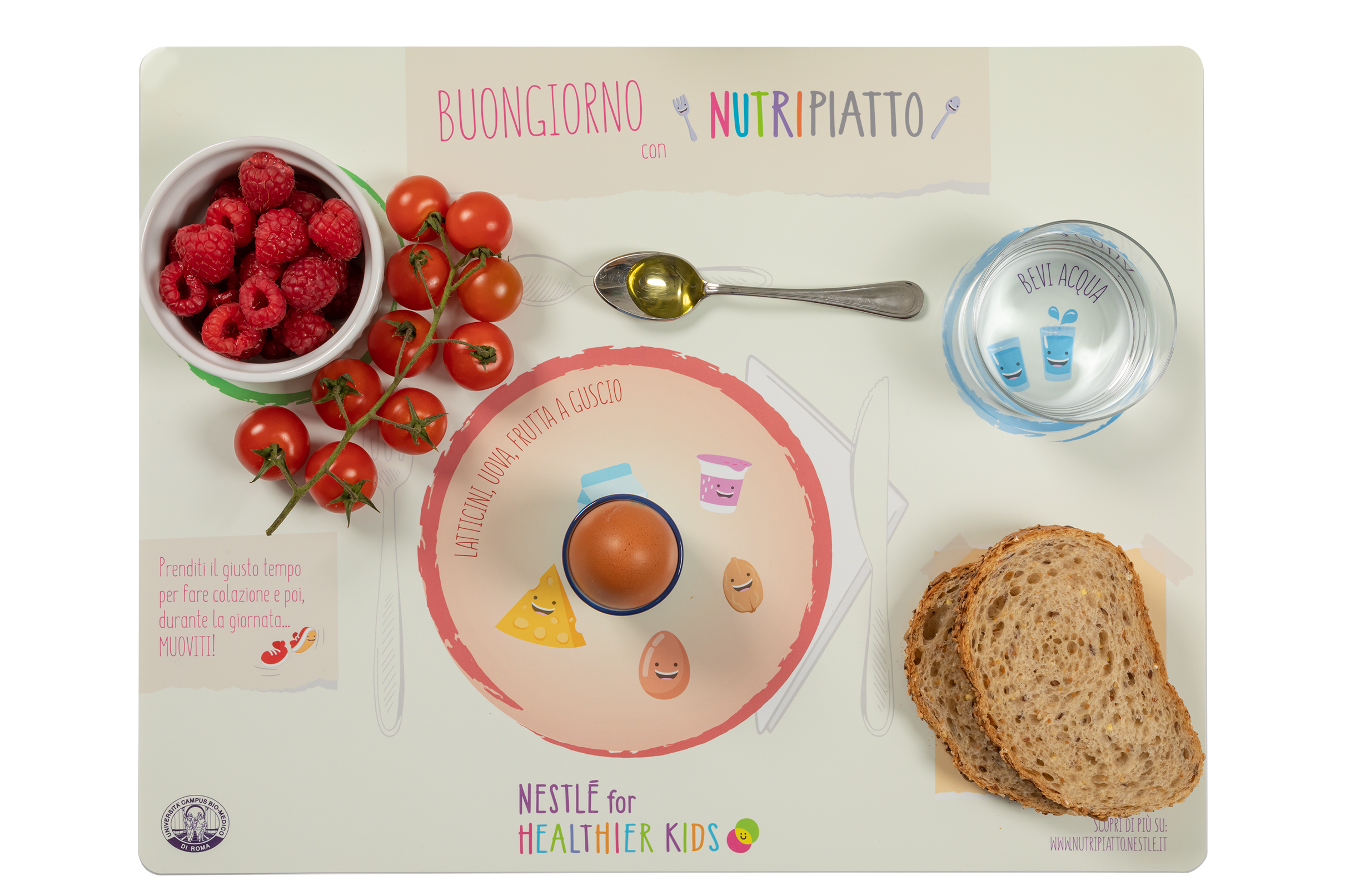 Ovetto strapazzato e Smoothie di frutta fresca