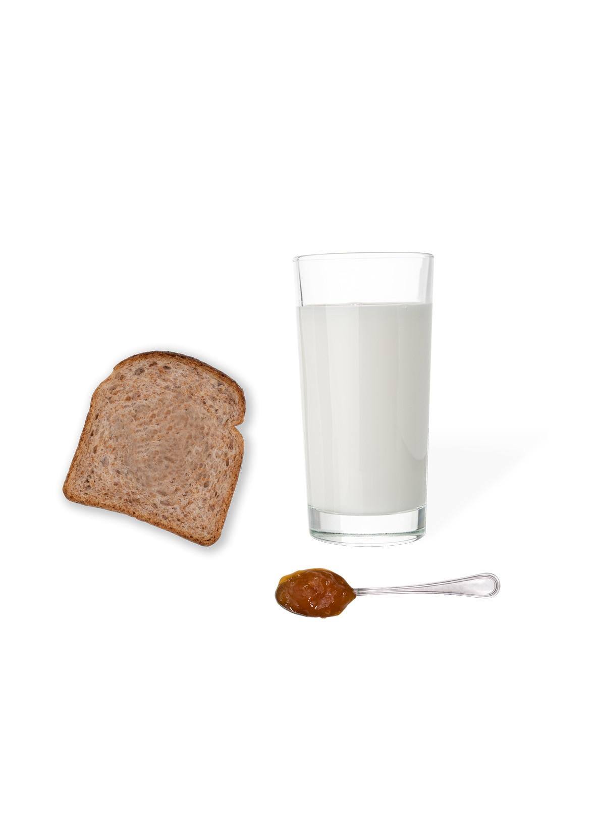 Latte pane marmellata