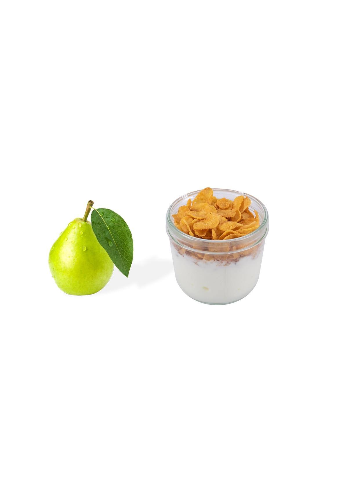 yogurt cornflakes frutta