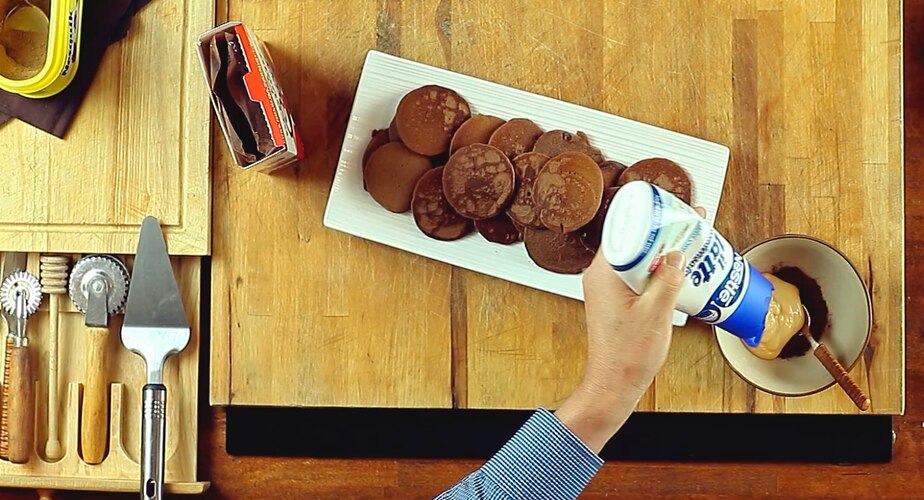 Pancakes al riso e nesquik, senza glutine