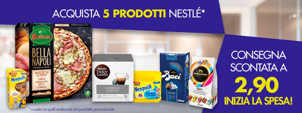 Nestlè ti offre la consegna scontata di Esselunga