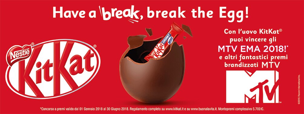 A Pasqua vinci MTV con Kitkat! A Pasqua vinci MTV con Kitkat!