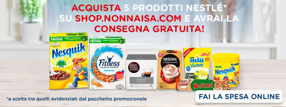 Nestlé ti offre la consegna gratuita Isa