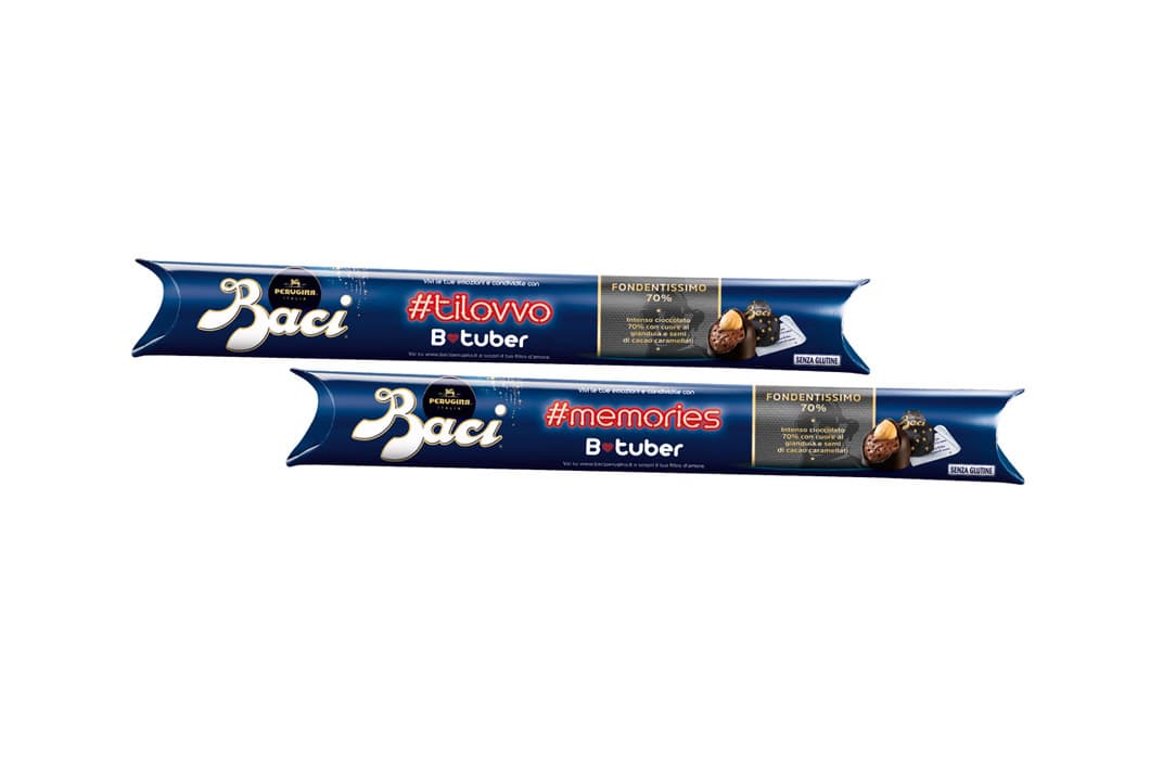 Baci® Perugina® Tubo Fondentissimo 70% 10pz Baci® Perugina® Tubo Fondentissimo 70% 10pz