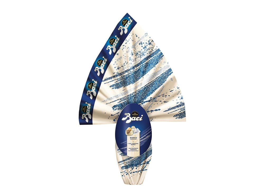 Baci® Perugina® Uovo di cioccolato bianco con sorpresa e Baci® Perugina® Bianco Baci® Perugina® Uovo di cioccolato bianco con sorpresa e Baci® Perugina® Bianco