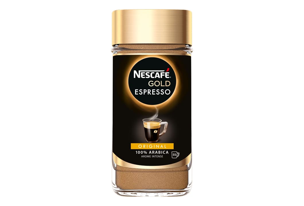 Prova Nescafè gold espresso! Barattolo di caffè solubile Nescafé Gold Espresso