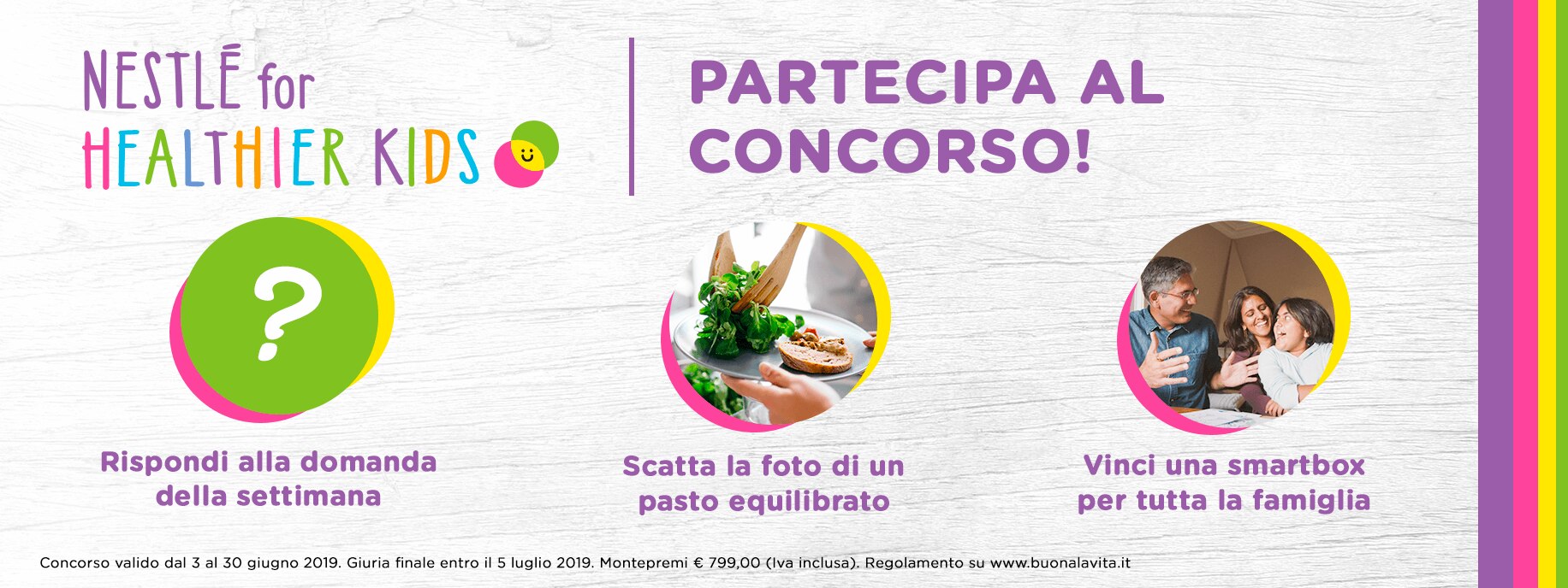 Le modalità del concorso Nestlé For Healthier Kids 2019