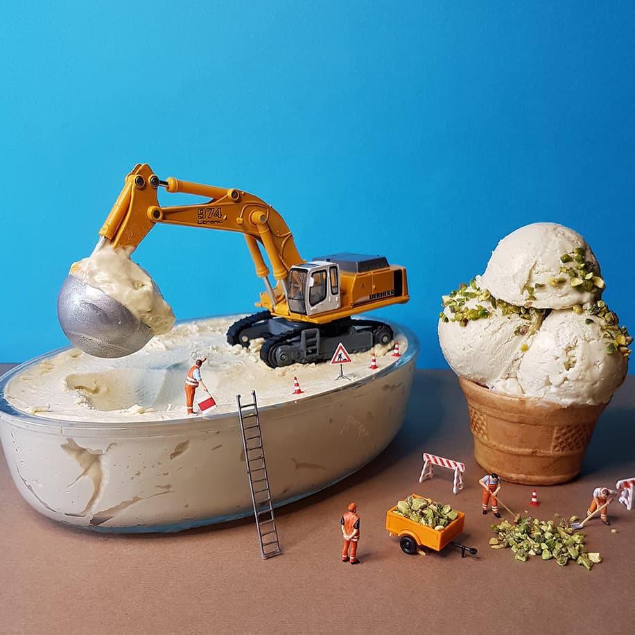 Gelato al Pistacchio con Il Latte Condensato Nestlé